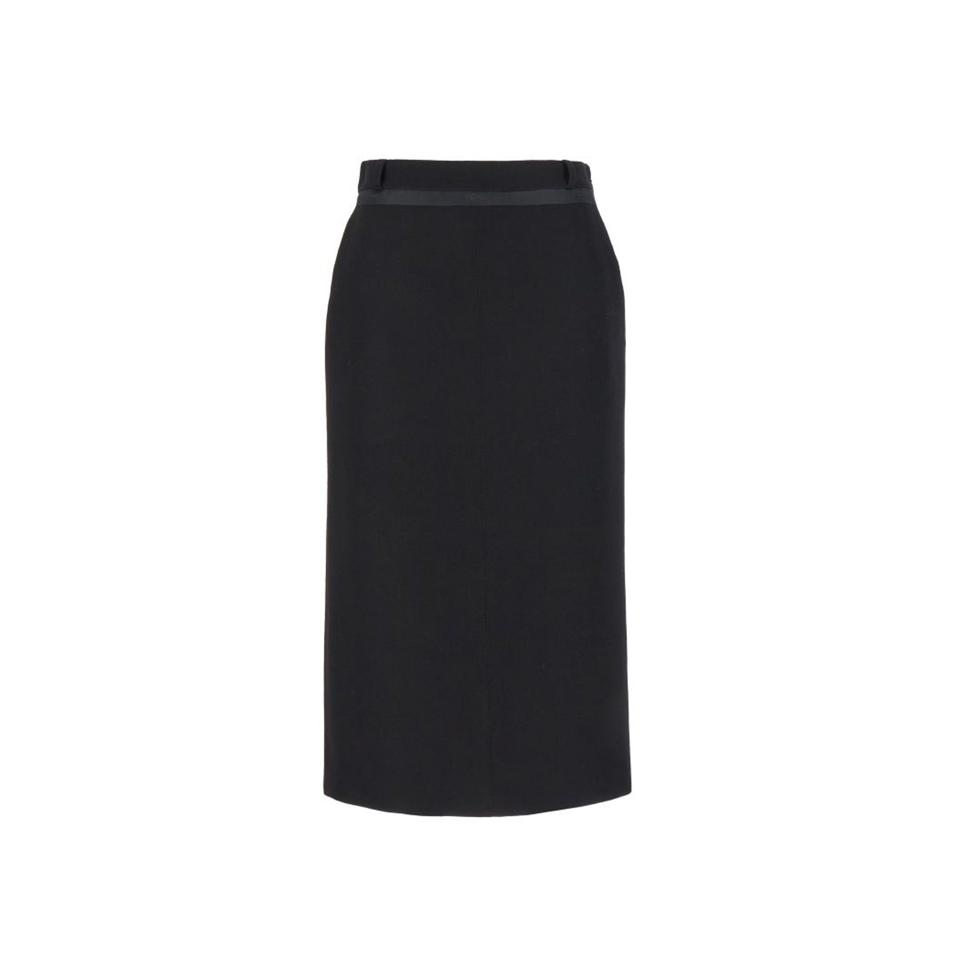 FENDI Chic Virgin Wool Mini Skirt with Cutout Detail