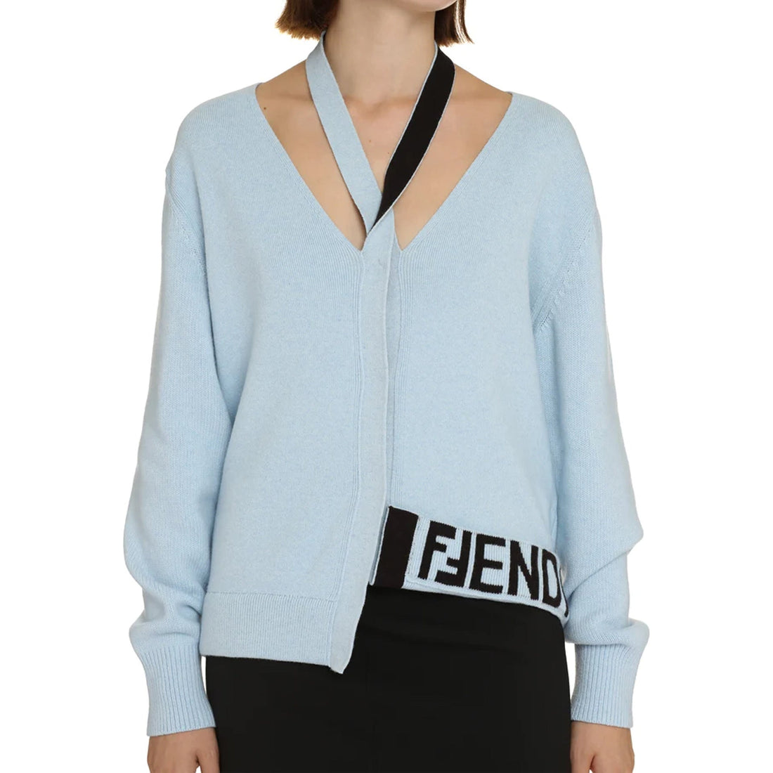 FENDI Wool and Cashmere Cardigan