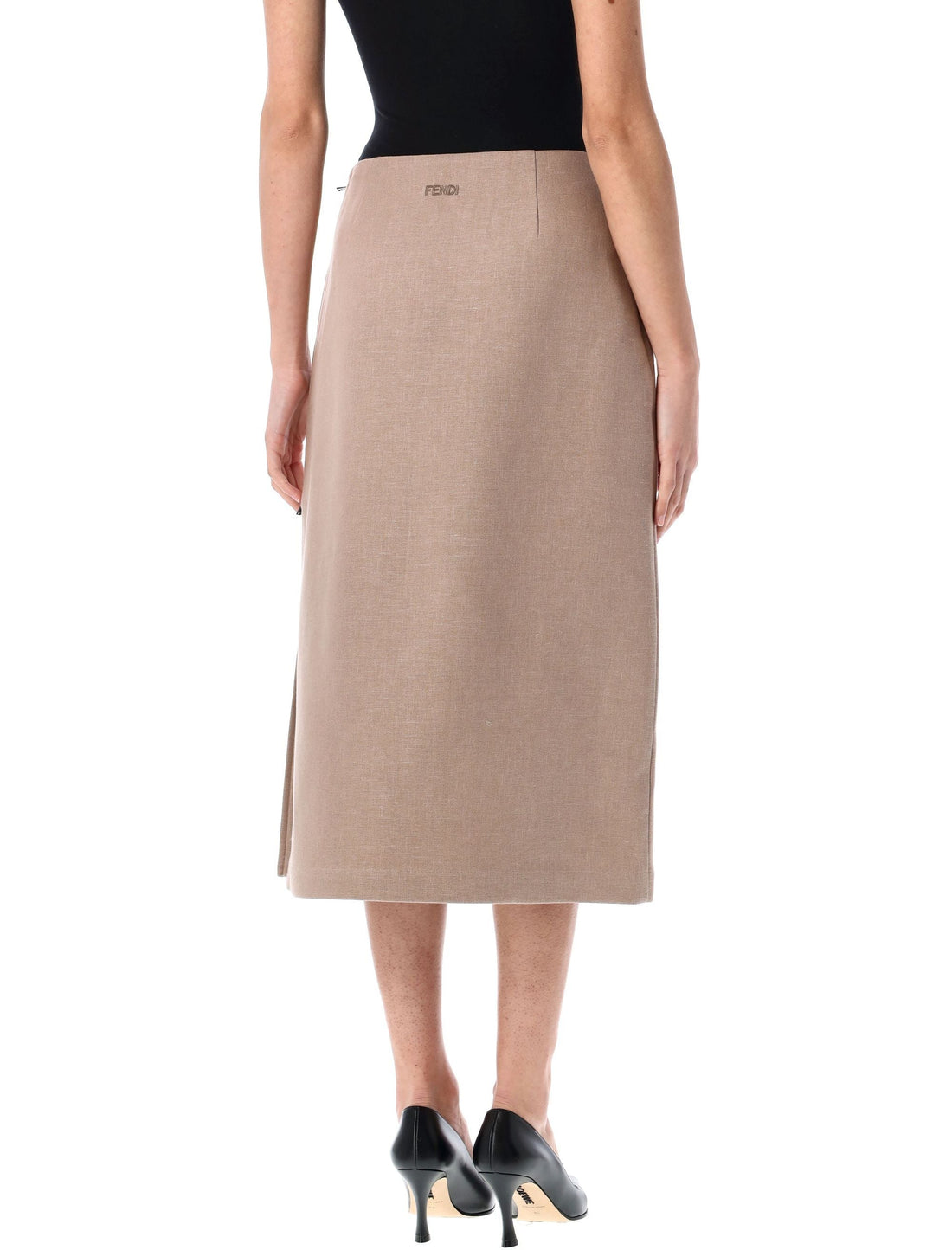 FENDI Straight-Cut Midi Skirt