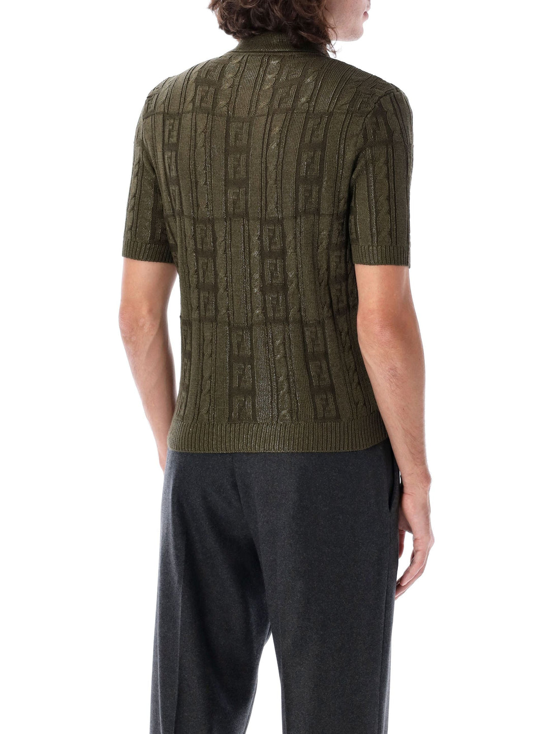 FENDI Classic Wool Polo Shirt - Size 50