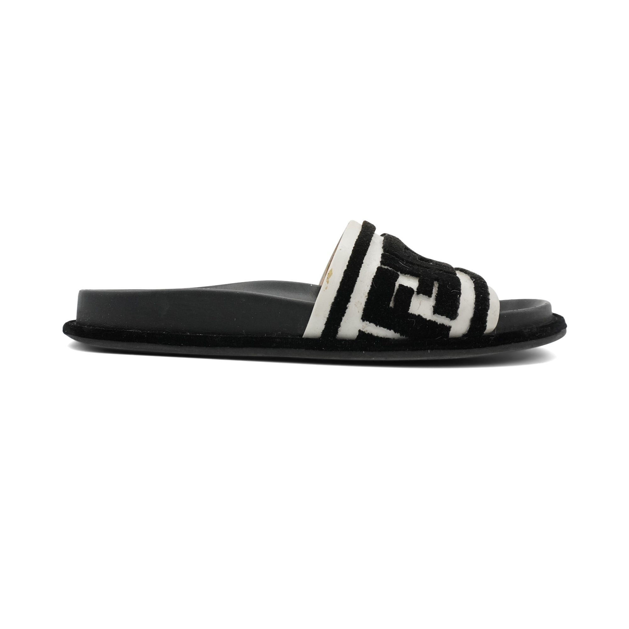Fendi 'Fun Logo' Pool Slides - Women's 38