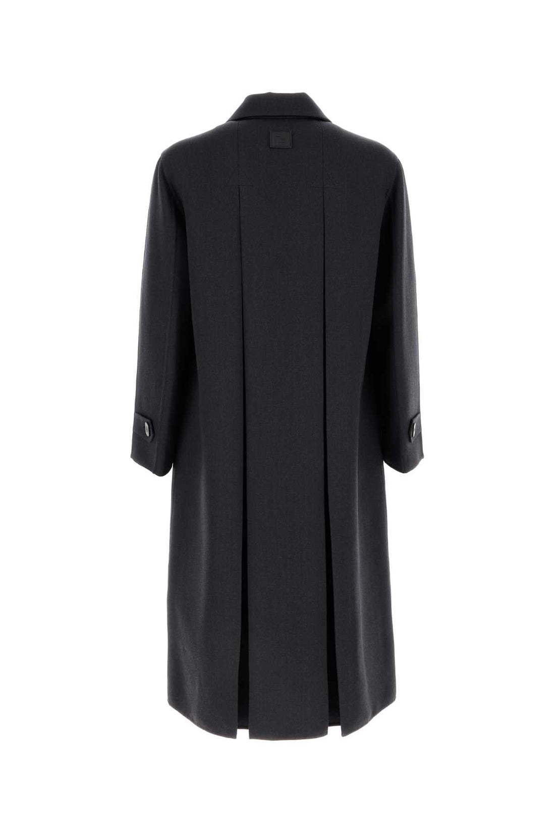 FENDI Wool Blend Jacket with Rear Slits for Men