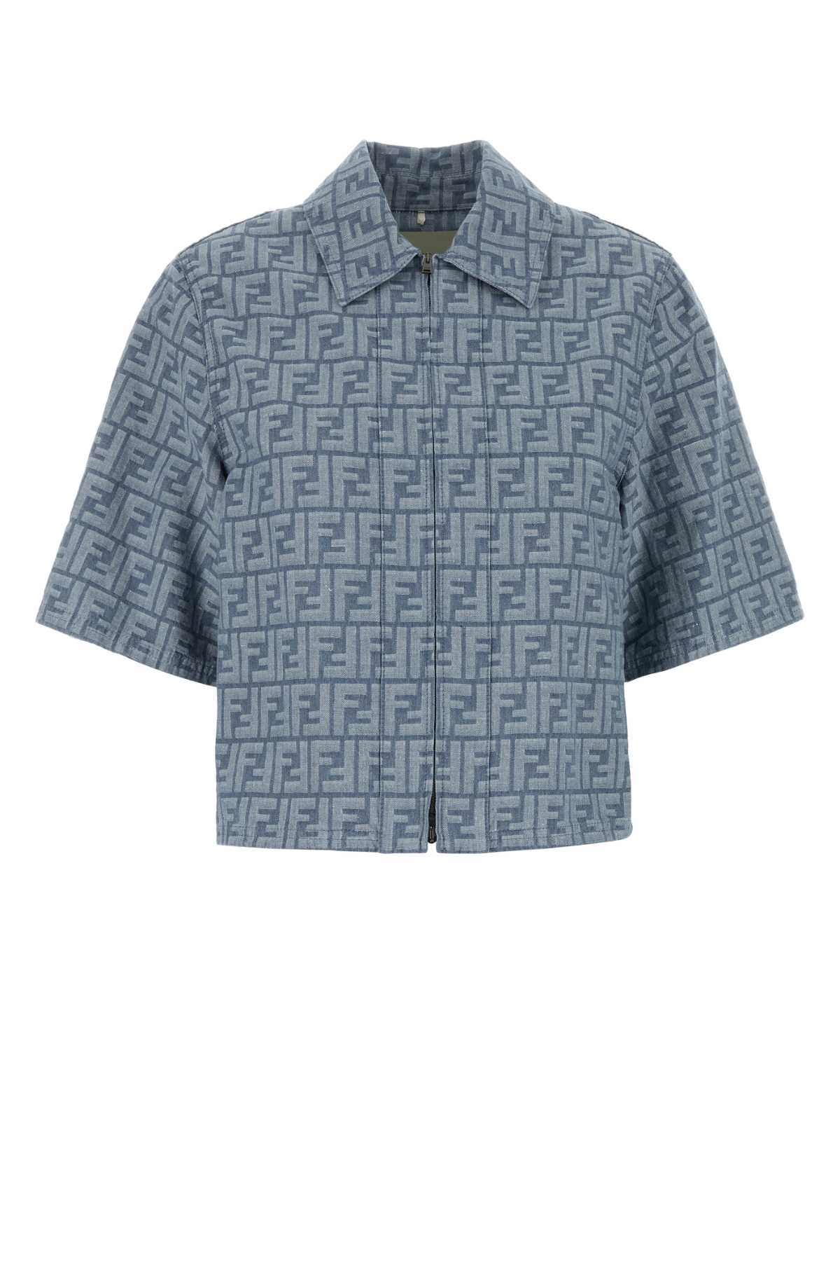 FENDI Embroidered Denim Shirt for Women - SS25