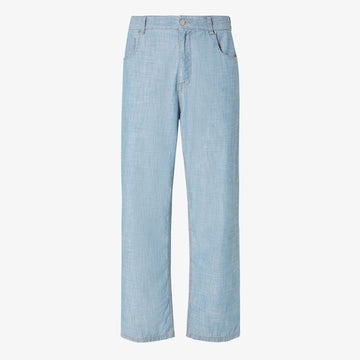 FENDI Men's Denim R. Chambray Jeans