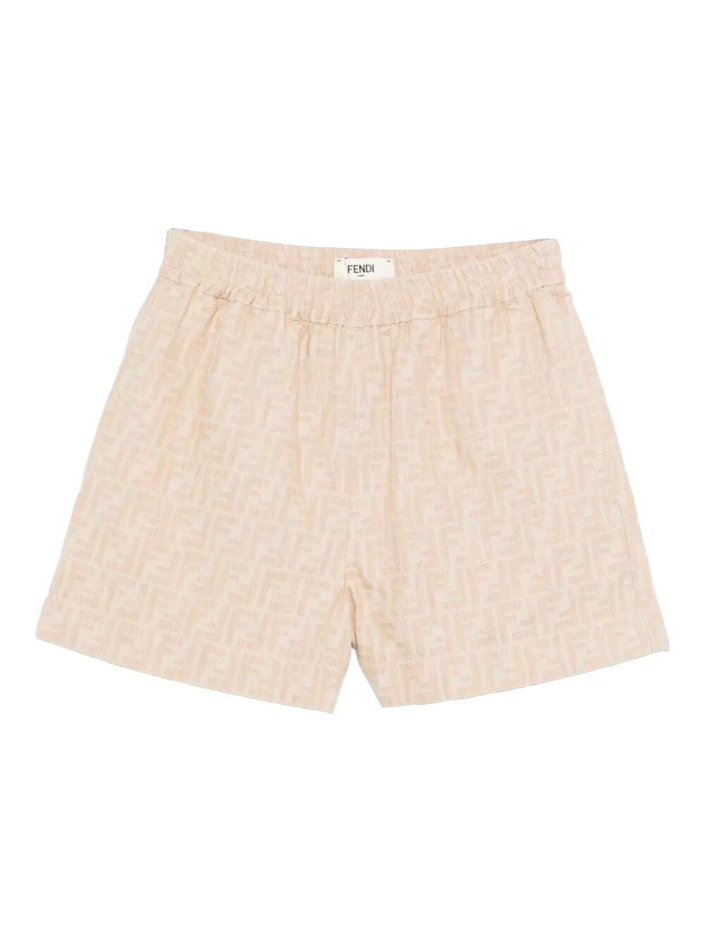 FENDI Embroidered Chambray Mini Shorts for Women