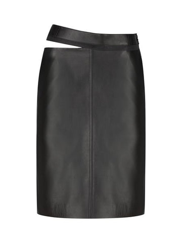 FENDI Sophisticated Leather Skirt