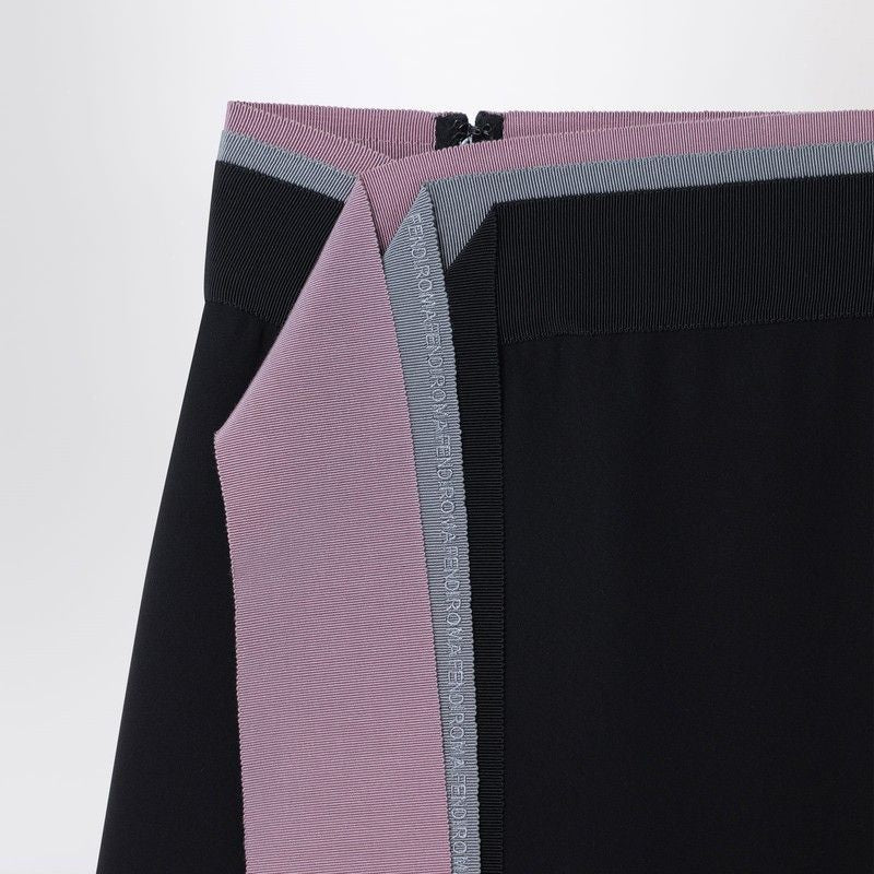 FENDI Fluid Flared Silk Skirt for Women