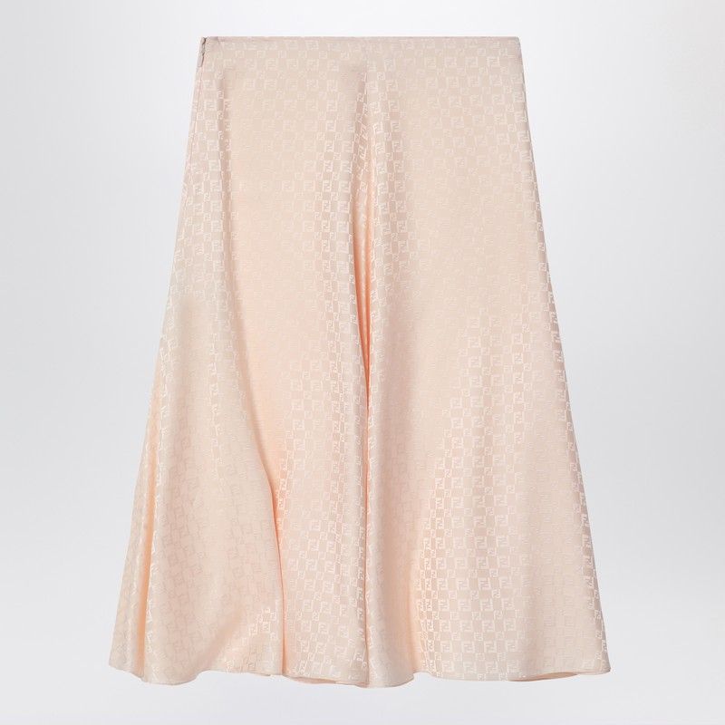 FENDI Silk Logo Skirt