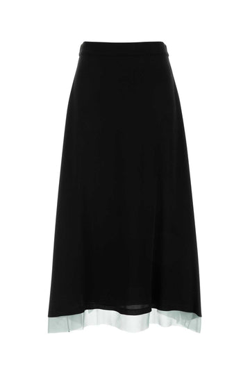 FENDI Silk Wrap Mini Skirt