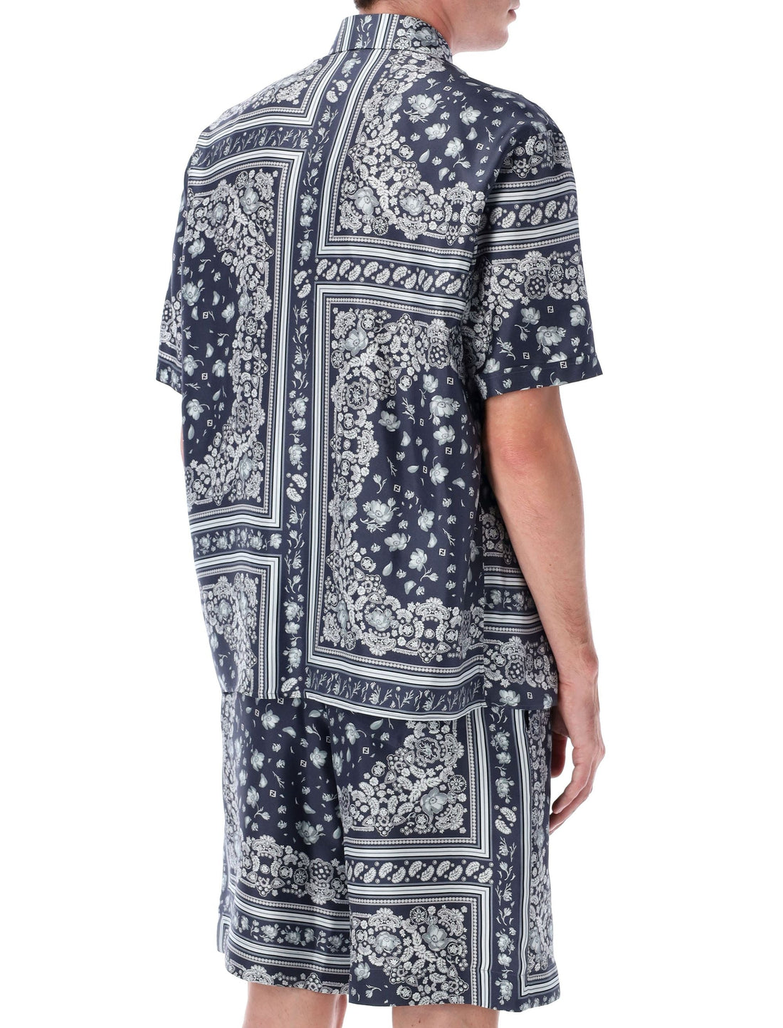 FENDI Silk Shirt with Bandana Print - Size 40
