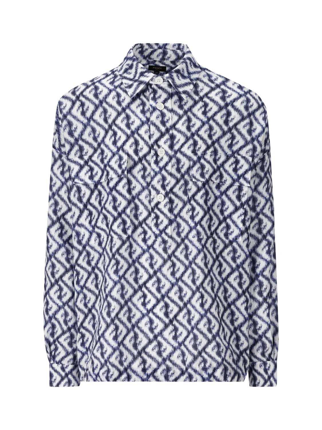 FENDI Men's Mini Linen Shirt - SS24 Collection