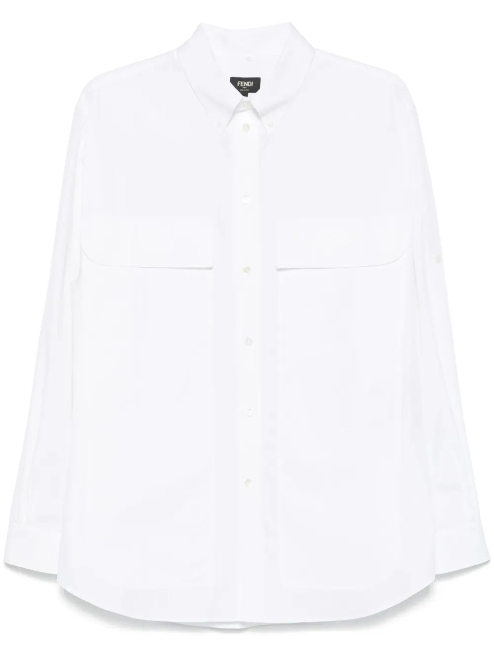 FENDI Relaxed Fit Poplin Shirt for Men - SS25 Collection
