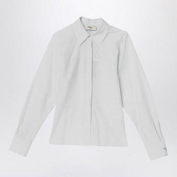FENDI Striped Cotton Shirt with Long Sleeves for Women