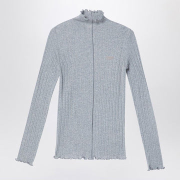 FENDI Women's Cotton Turtleneck Sweater with Logo