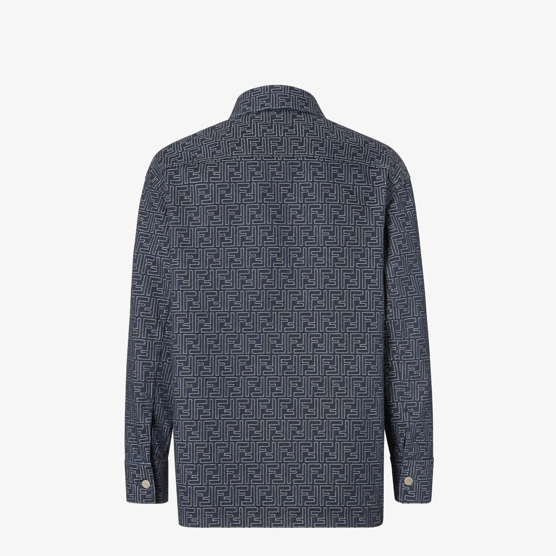 FENDI Men's Denim Jacket with FF Jacquard