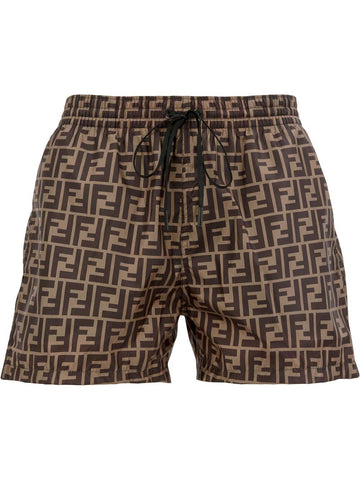 FENDI FF Motif Mini Swim Shorts