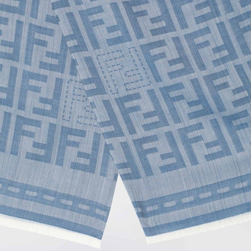 FENDI Jacquard Pattern Scarf for Women - SS25 Collection