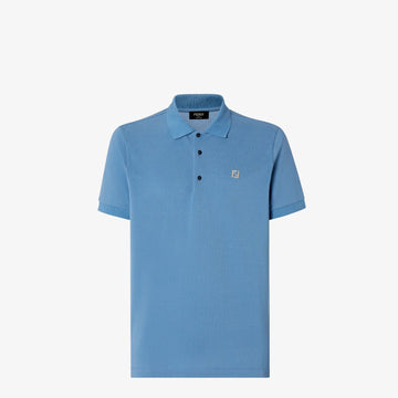 FENDI Men's Mini Piquet Polo Shirt