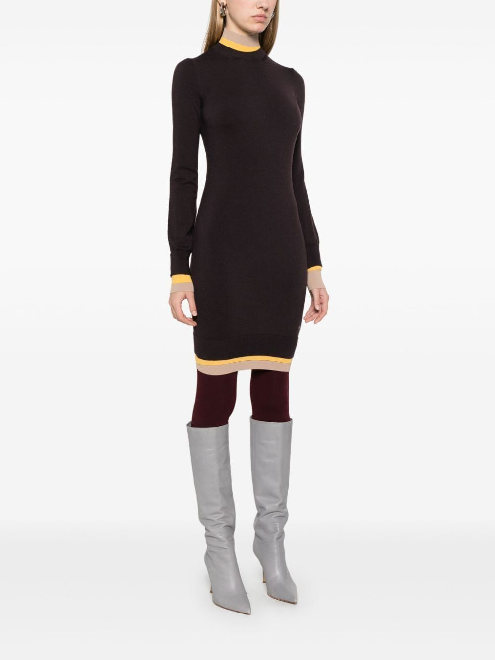 FENDI Wool Blend Mini Dress - Women's Suit for FW24