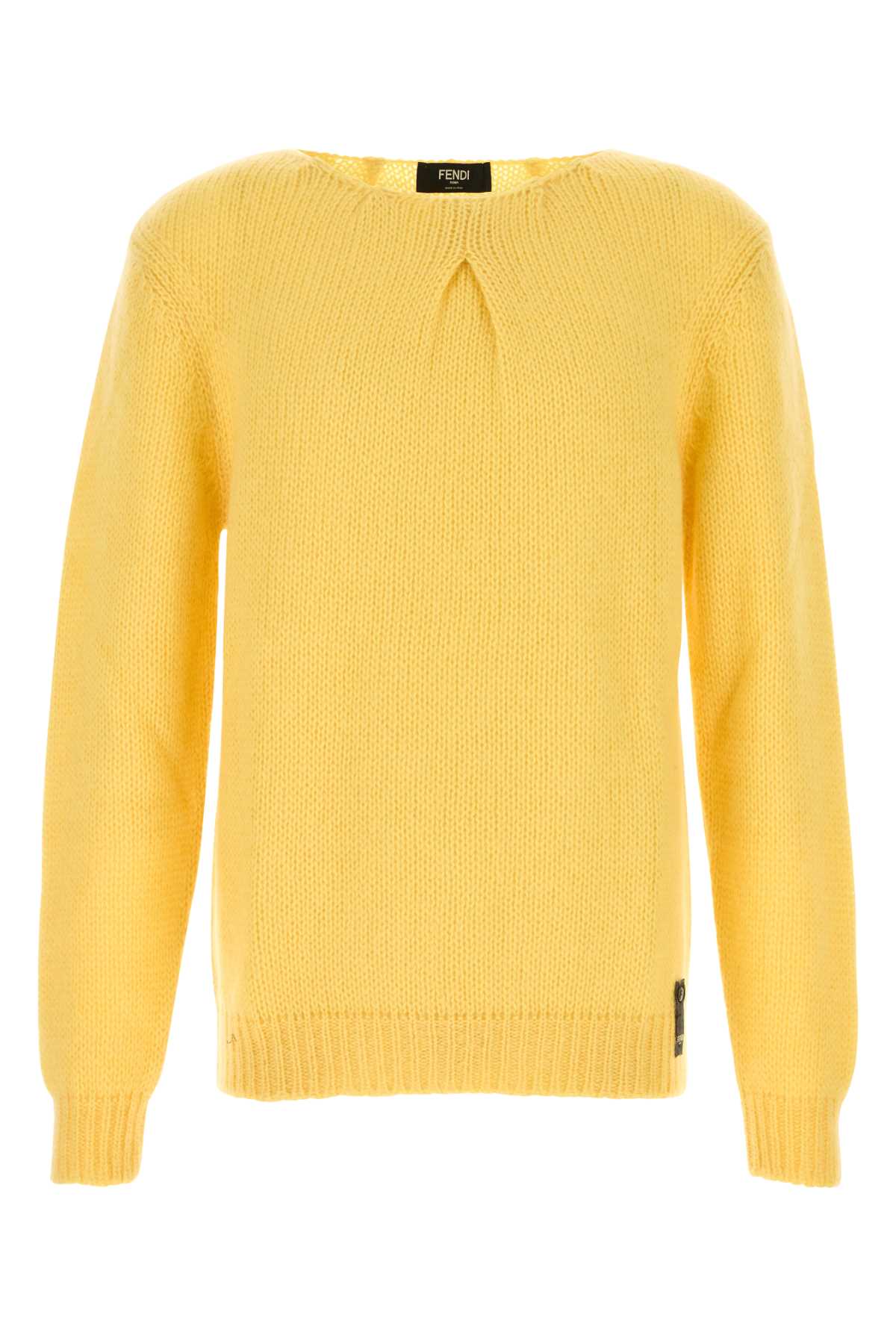 FENDI Mohair Blend Crew Jumper for Men - FW24