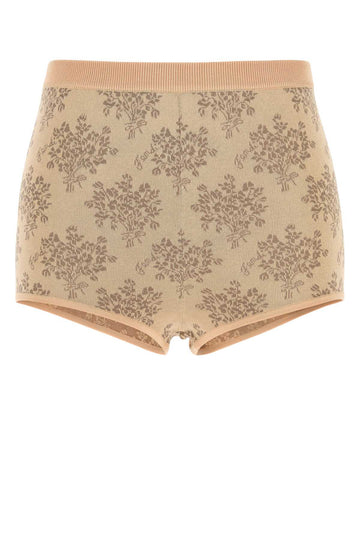 FENDI Embroidered Viscose Mini Shorts for Women