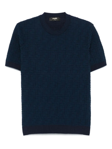 FENDI Short-Sleeve Crew-Neck Pullover (Size IT 52)