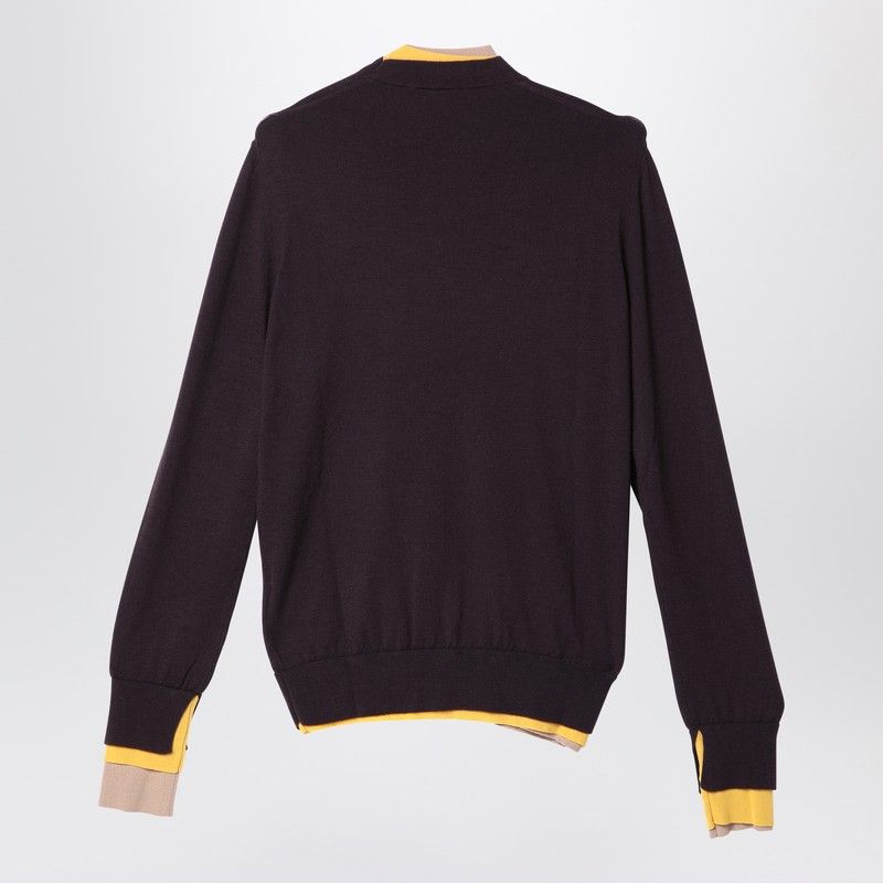 FENDI Wool Jumper with Trompe-L'Oeil Design for Women