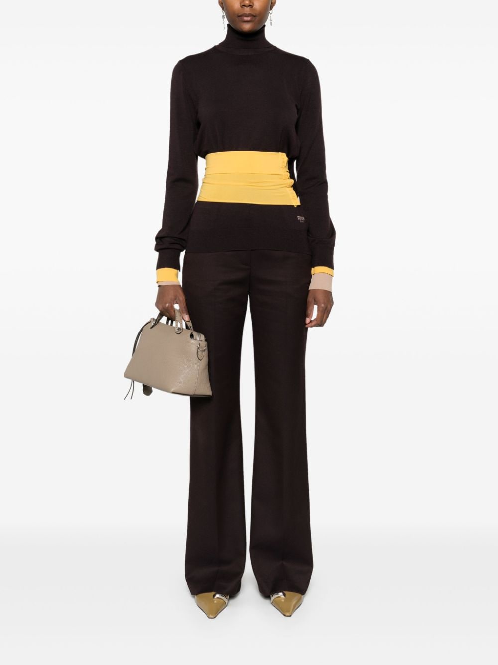 FENDI Wool Turtle-Neck Sweater