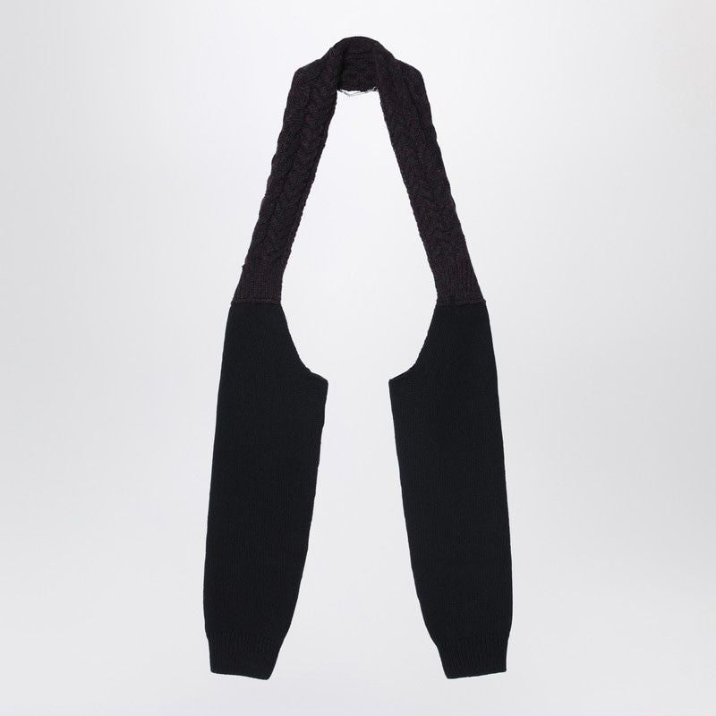 FENDI Wool Knit Shrug with Crossover Collar for Women