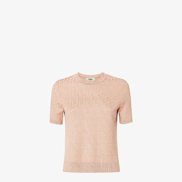 FENDI Lace FF Knit T-Shirt - Size 38