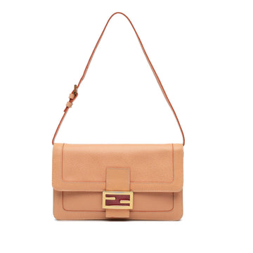 Fendi Calfskin Baguette Shoulder Bag