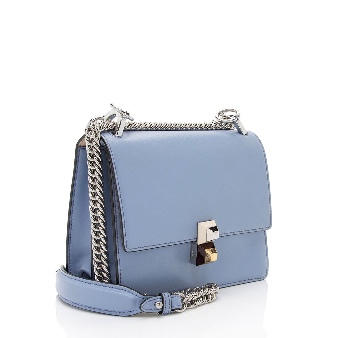 Fendi Calfskin Kan I Small Shoulder Bag