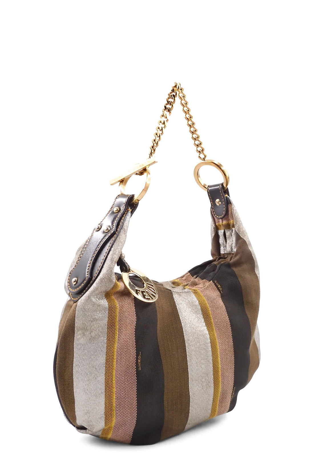 Chef Stripes Chain Hobo Multi Color