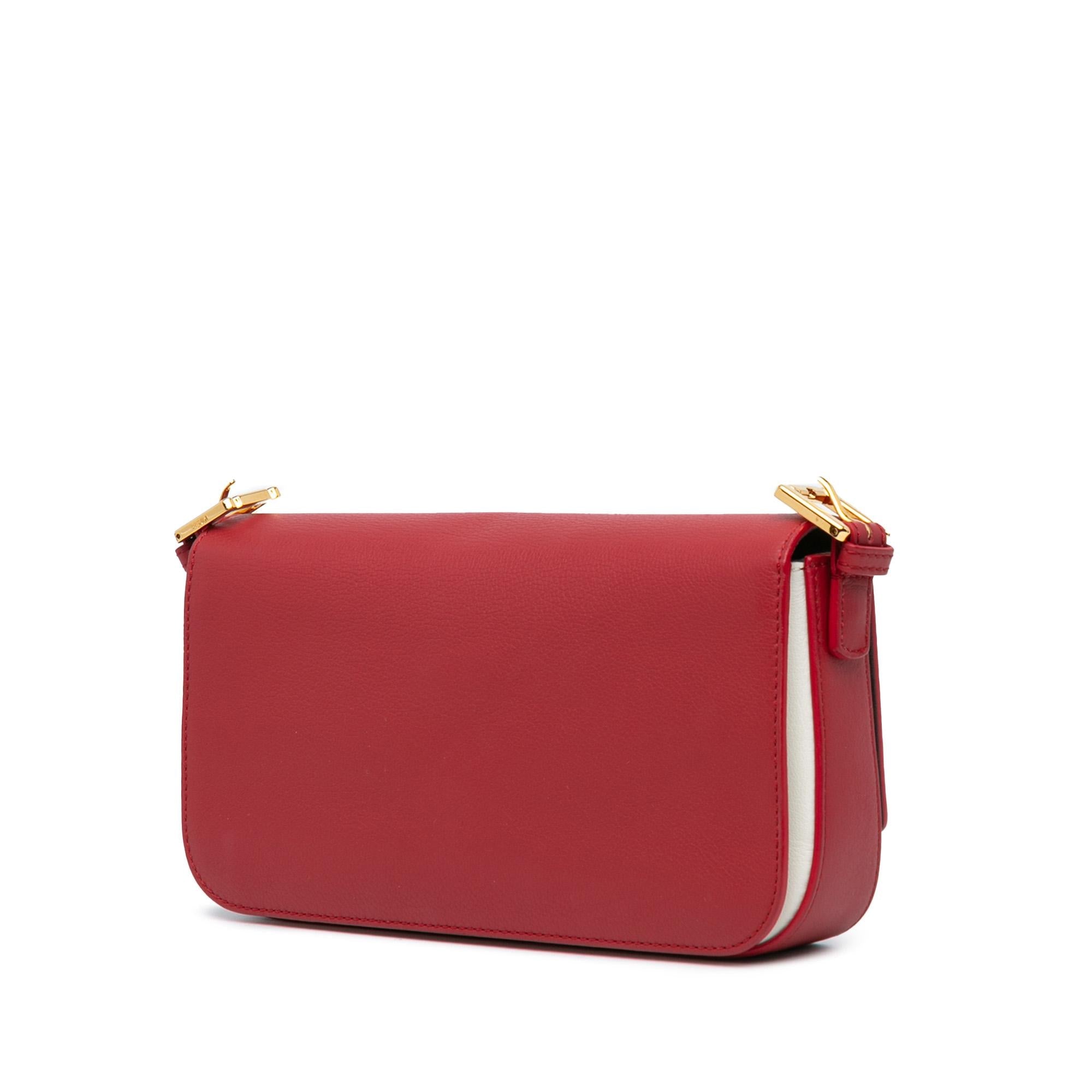 Fendi Leather 3Baguette Shoulder Bag