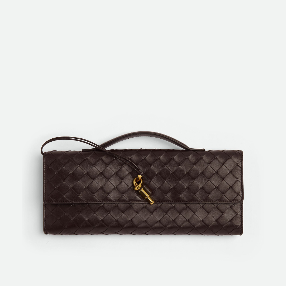 Fondant Long Clutch Andiamo With Handle Designer Clutch for Women