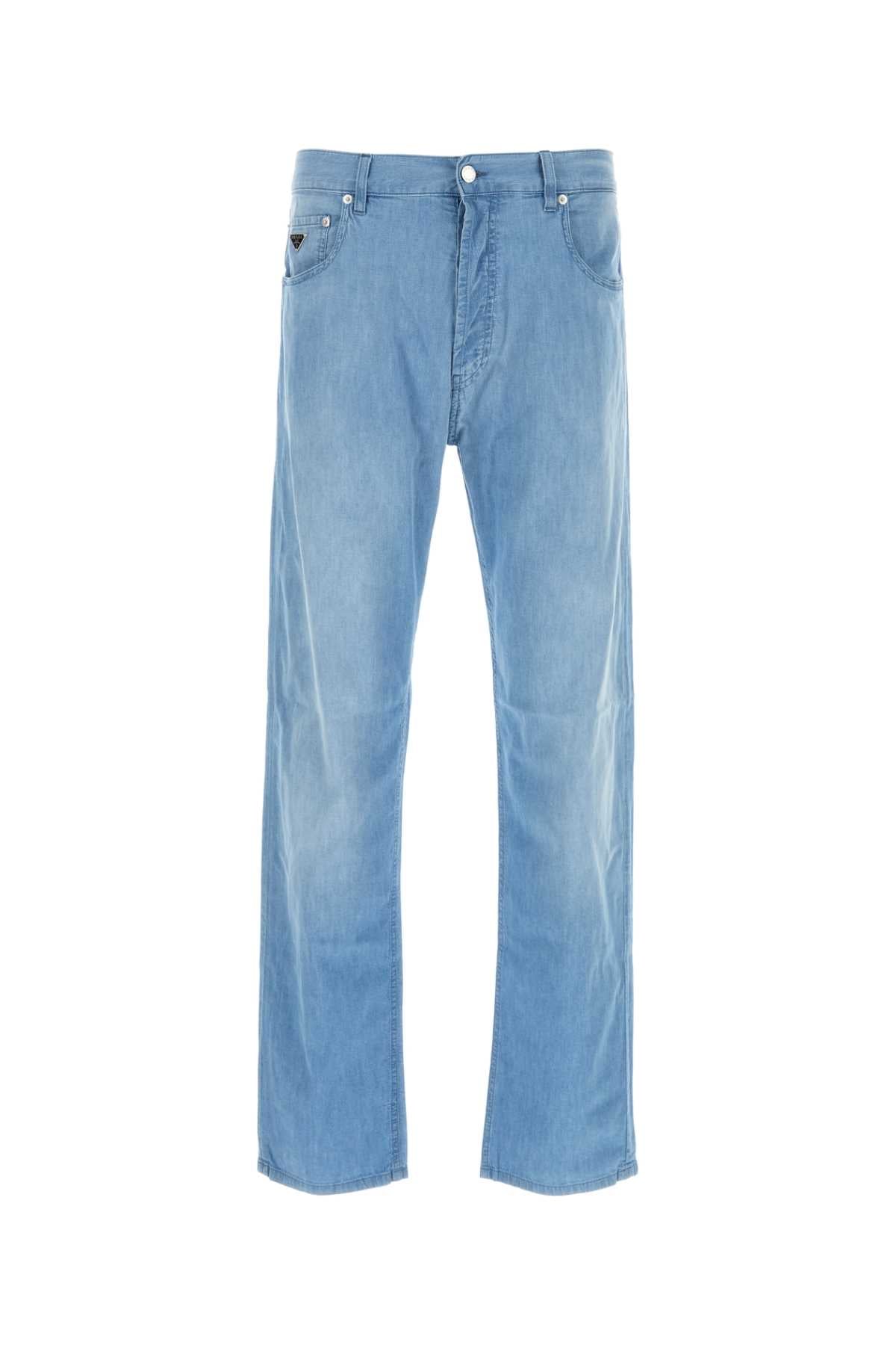 PRADA Men's Light Denim Jeans - SS25 Collection