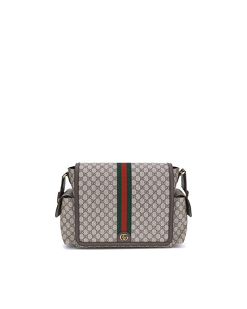 Gucci Monogram Diaper Bag with Stripe Men Multicolor Shoulder Bags