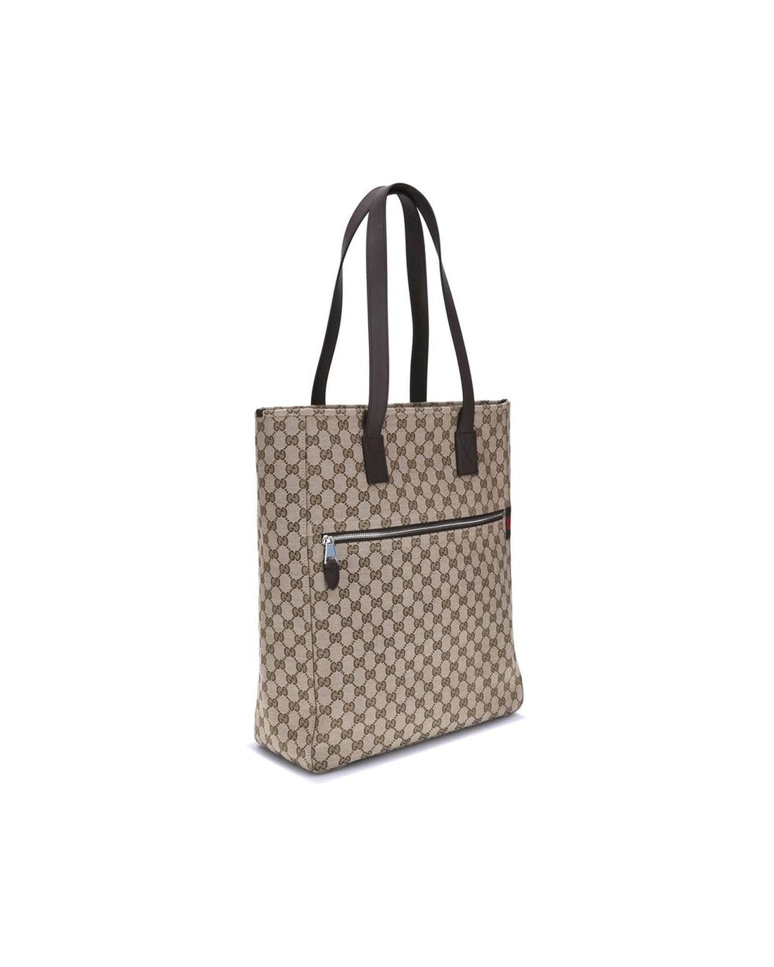Gucci GG Monogram Canvas Tote Men Brown Shoulder Bags