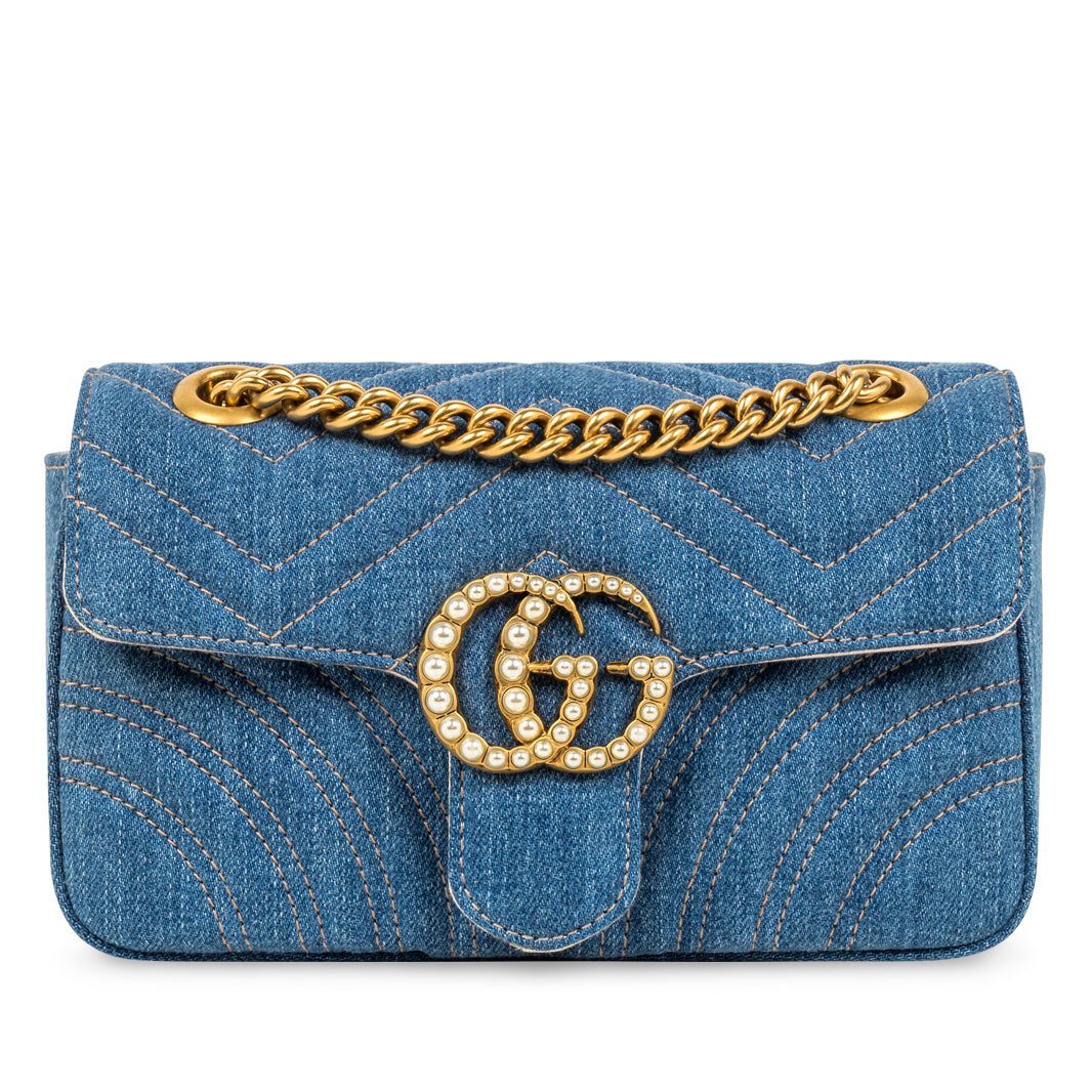Gucci GG Marmont Mini - Denim