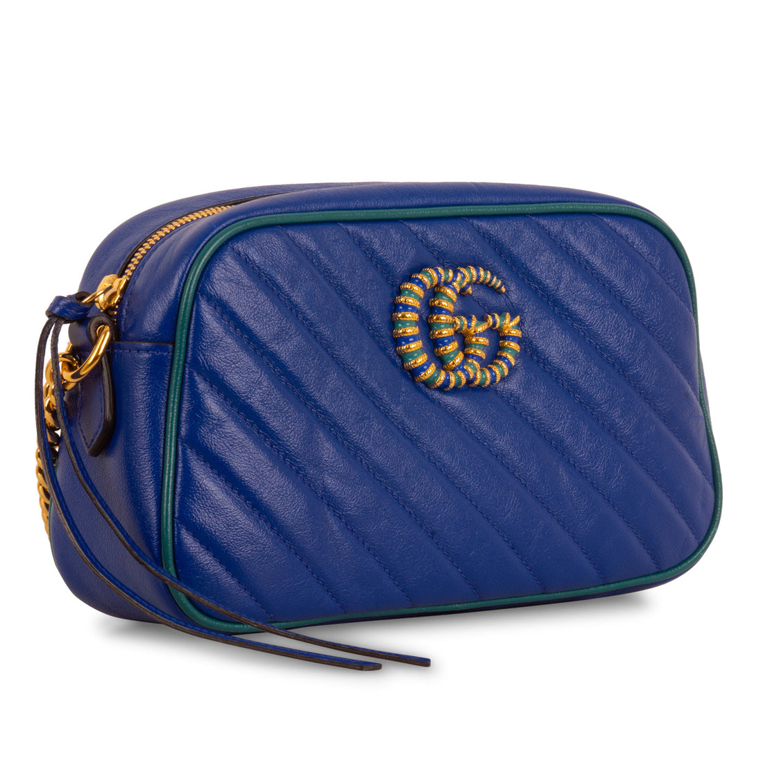 Gucci Small Marmont Bag - Blue