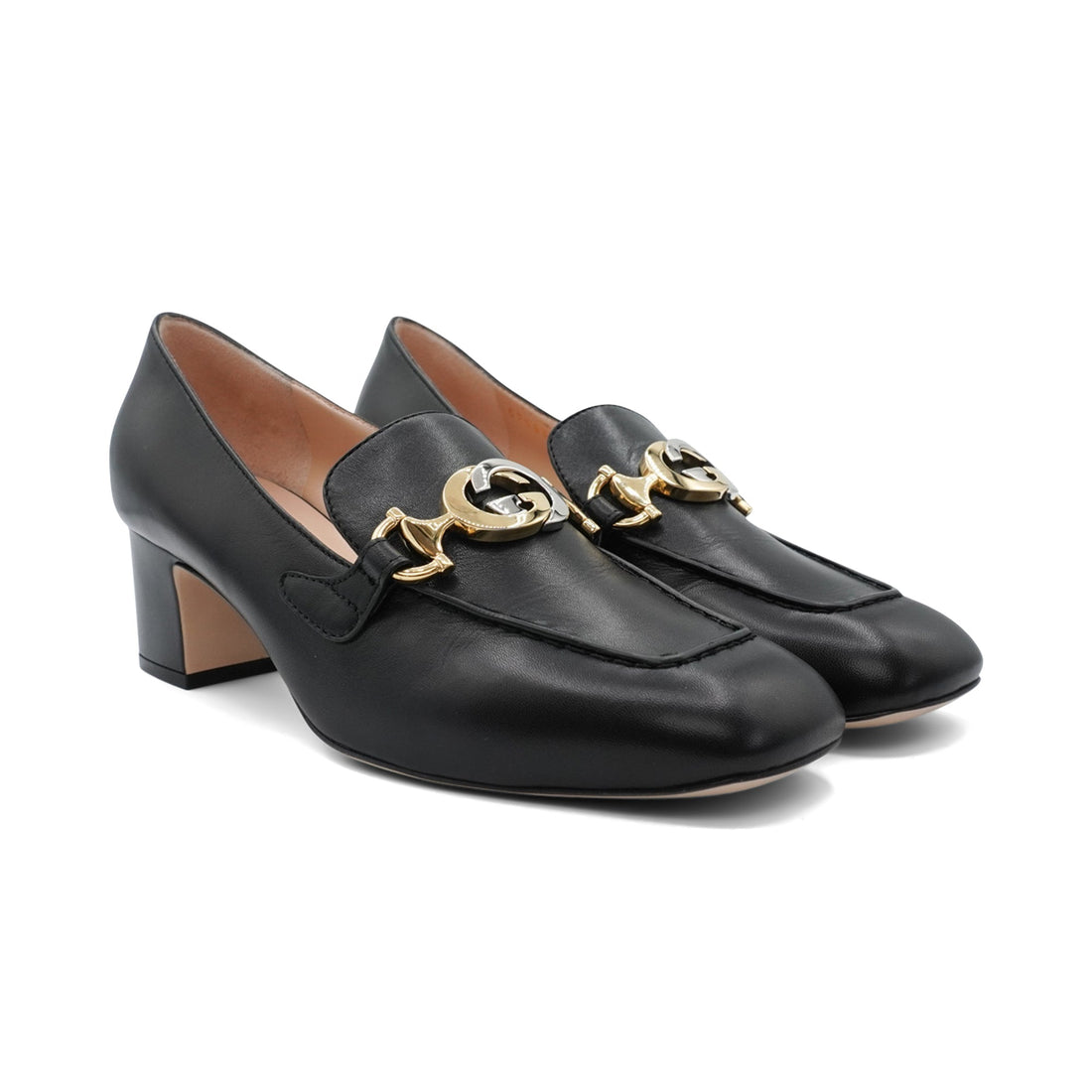 Gucci 'Malaga Kid' Heeled Loafers - Women's 37