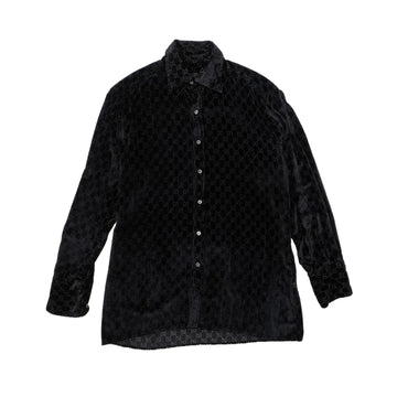 Gucci 'F/W 1997 GG Velvet' Button-Down Shirt - Men's 39