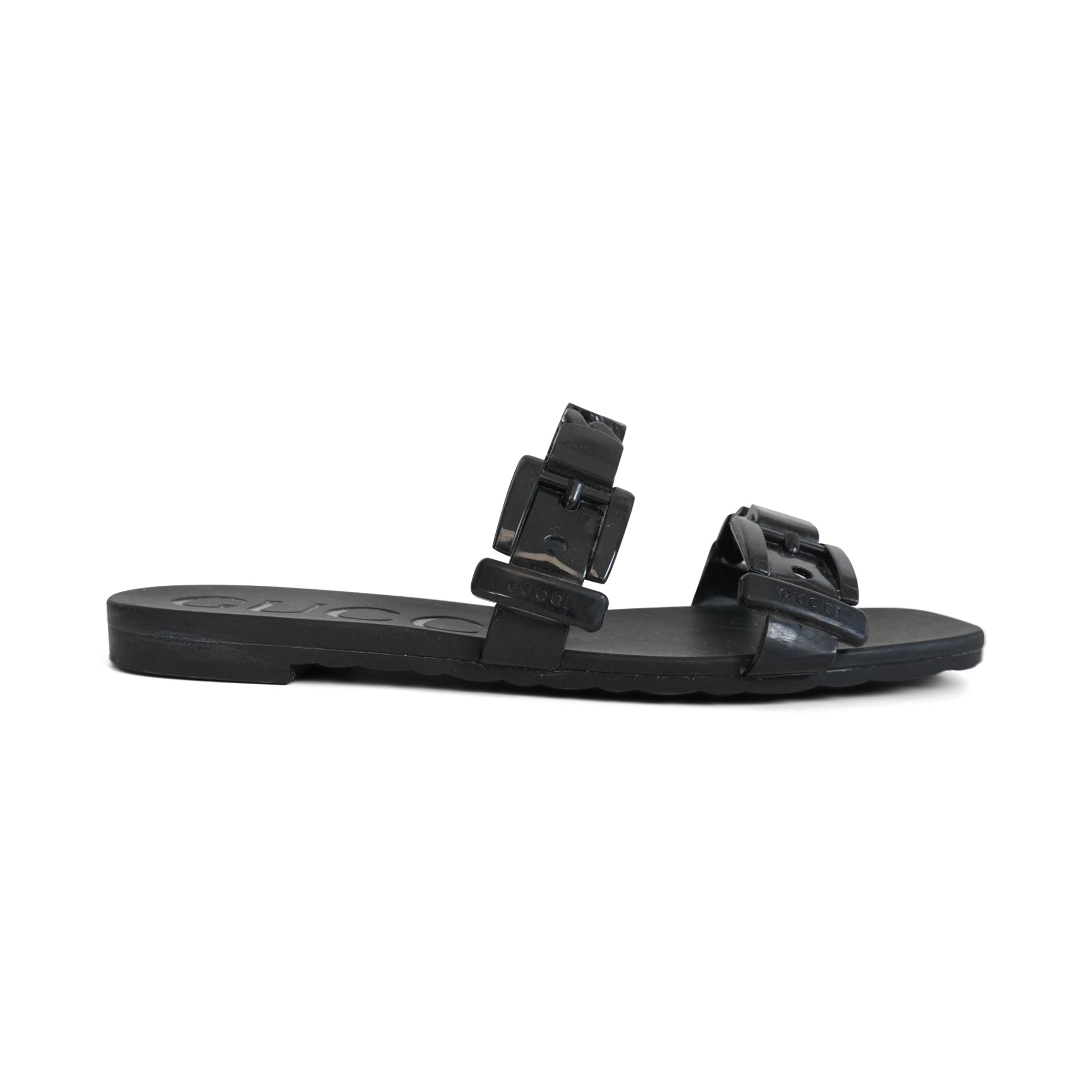 Gucci Chain-Link Rubber Sandals - Women's 36