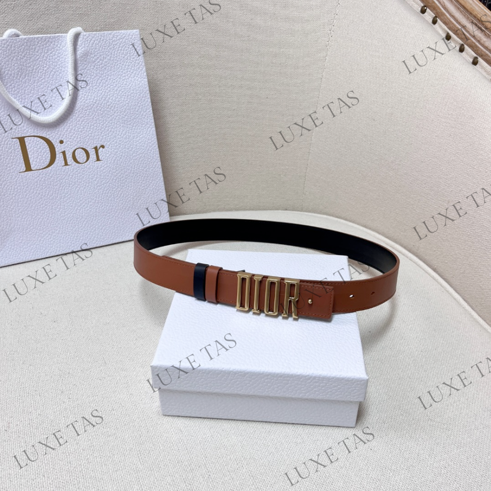 Golden Saddle and Black D-Fence Reversible Belt Designer Belts for Women