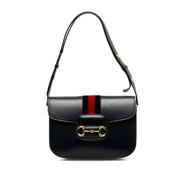 Gucci 1955 Horsebit Web Shoulder Bag (SHG-K3r9Rb)