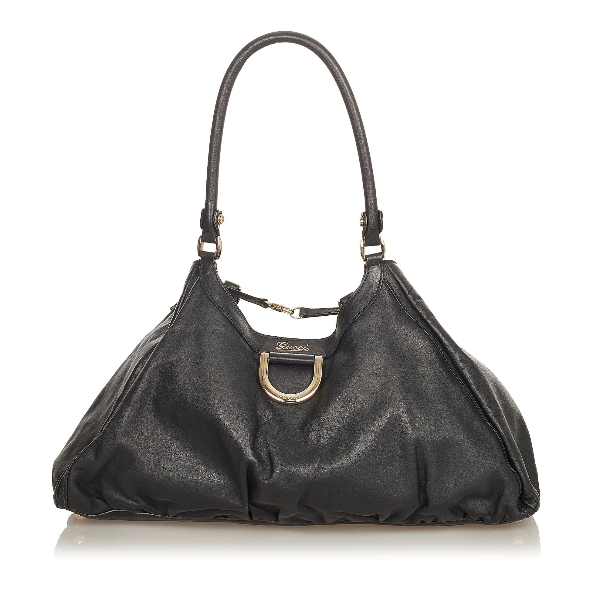 Gucci Abbey Leather Shoulder Bag (SHG-31858)