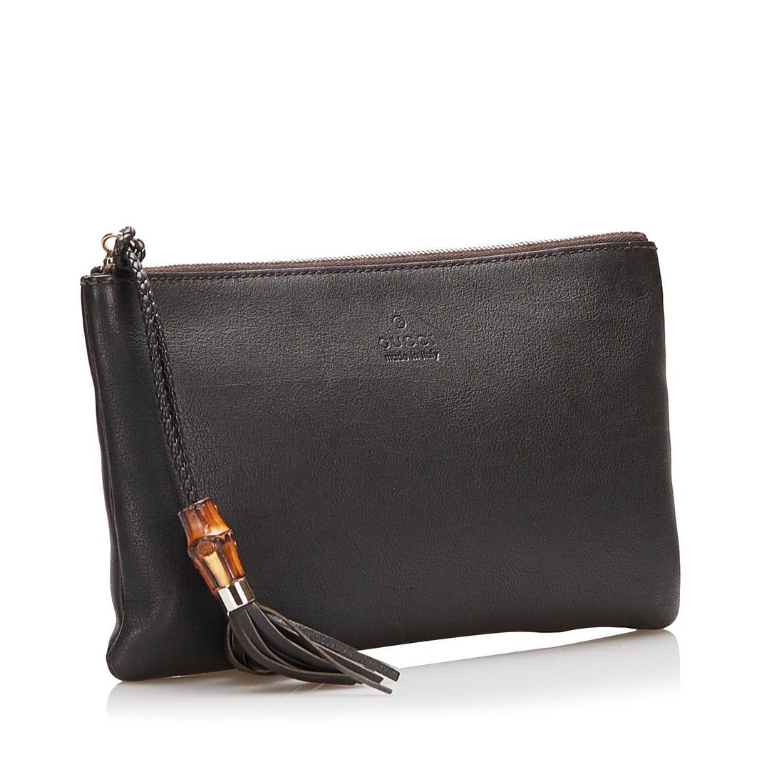 Gucci Bamboo Leather Clutch (SHG-q8nBjv)