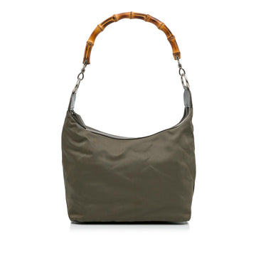 Gucci Bamboo Nylon Shoulder Bag (SHG-vluyZY)