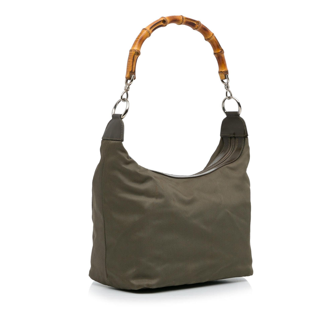 Gucci Bamboo Nylon Shoulder Bag (SHG-vluyZY)