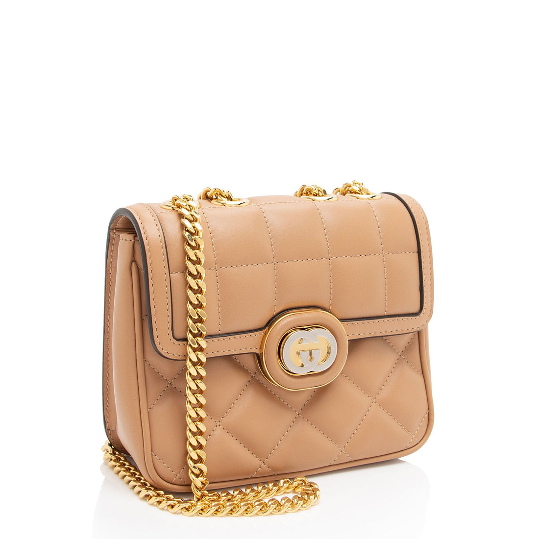 Gucci Calfskin Deco Mini Shoulder Bag